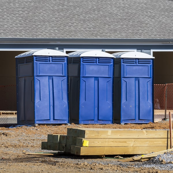 what is the cost difference between standard and deluxe porta potty rentals in Triangle